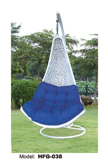 rattan swing chair with cushion hammocks