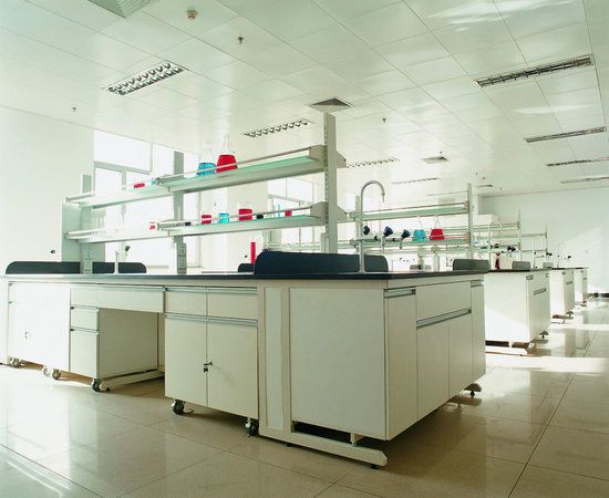 Industrial Lab Furniture Acid Alkali Resistance Work Top Wooden Cabinet  