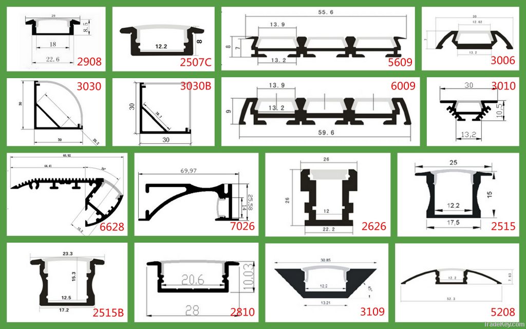 aluminum LED profile for LED lighting