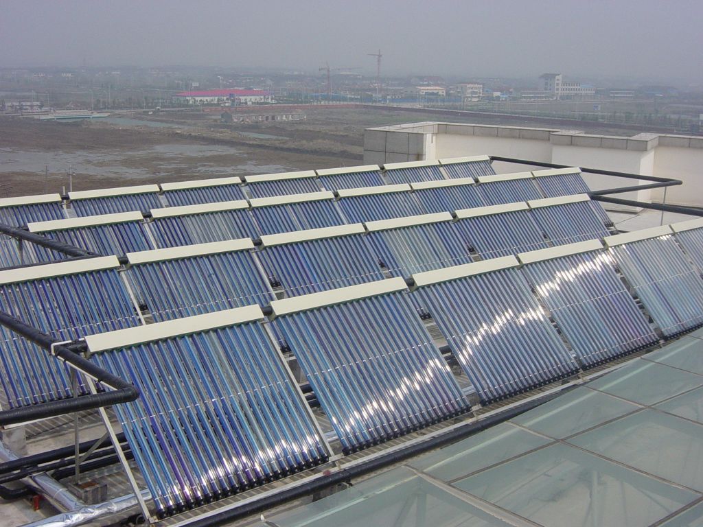 Westech heat pipe solar installation solar water heater project