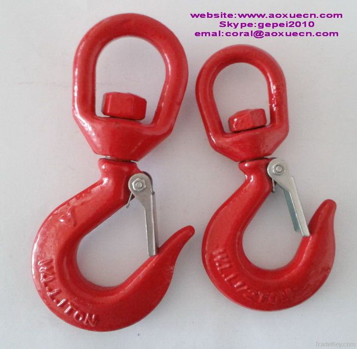 Forged colorful rigging hoist hooks, grab hook and slip hook