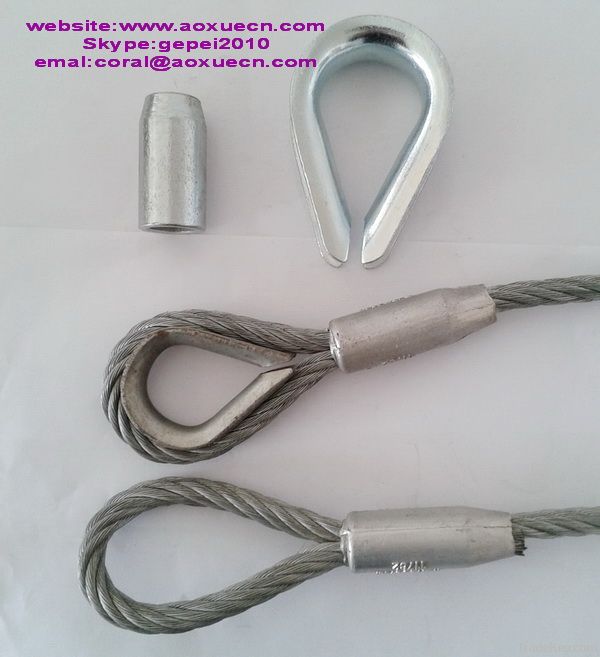 China made rigging part wire rope thimbles, electric cable thimble