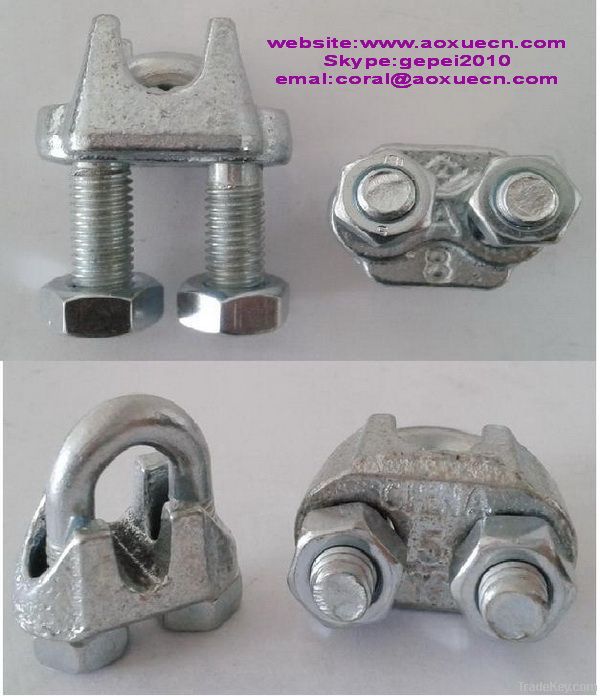 hot sale wire rope clips, crane rigging clips, fastener cable clips