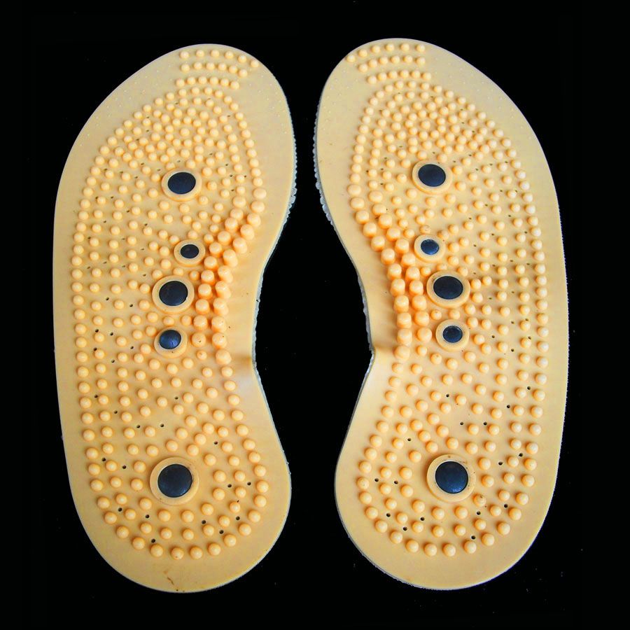 Foot massaging insoles PVC magnetic insoles improving circle insoles for shoes
