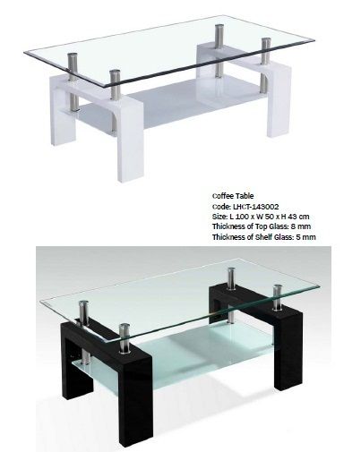 High Gloss Legs Coffee Table