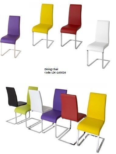 Multicolored PU Dining Chair