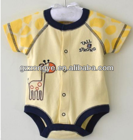 Baby wear Stripe OEM, 100% cotton kids cute romper wear manufacturing