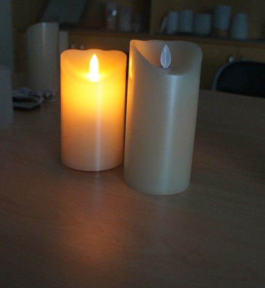  luminara flameless candle wholesale ,real wax led flameless candle  with remote control