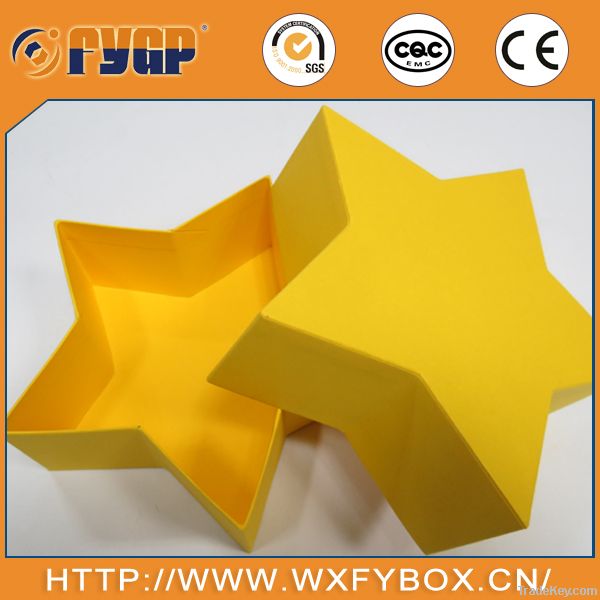Five star shape cardboard gift box