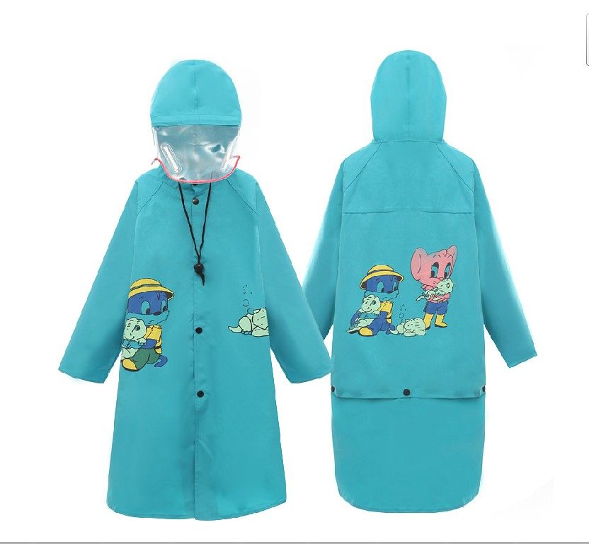 pvc children kids raincoat