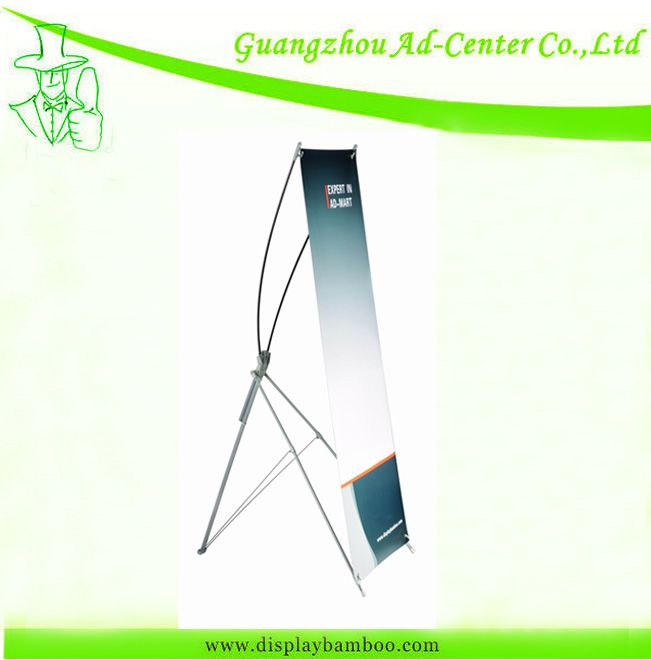 Flexible X Banner Stand, Retractable trade show display banner