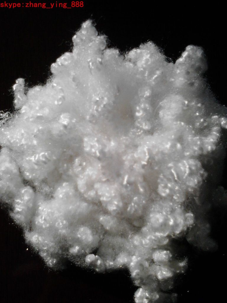 15d*64 mm white siliconinzed  polyester staple fiber(PSF) from China