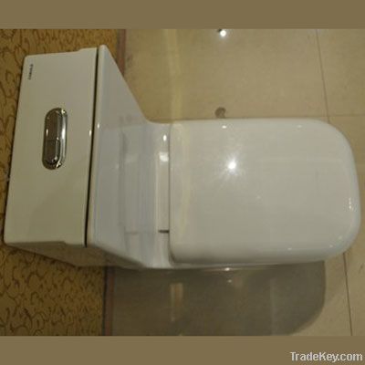 Siphonic one-piece toilet