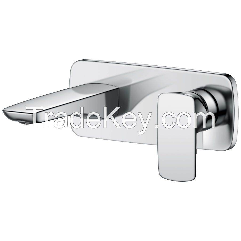 Single lever concealed basin mixer