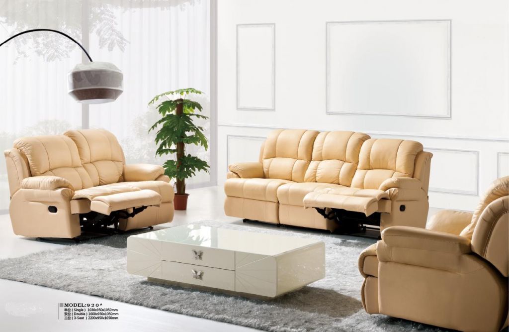 recliner leather sofa