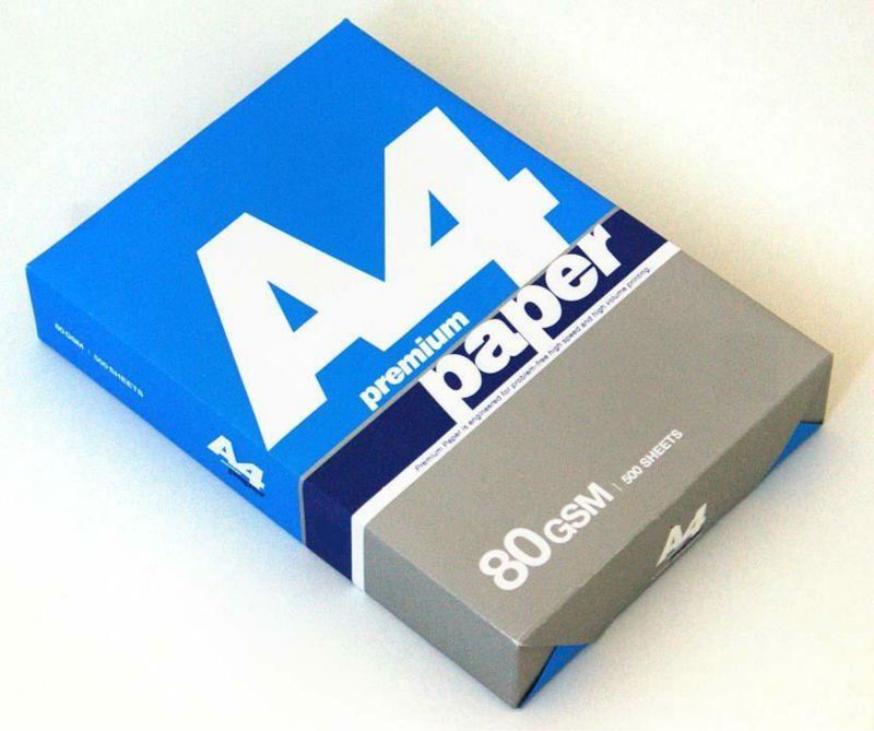 Double A quality 100% woold pulp 80gsm A4 paper