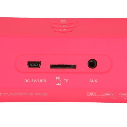 Bluetooth Speaker With Tf Card Slot, Portable Active Bluetooth Music Player (magenta)