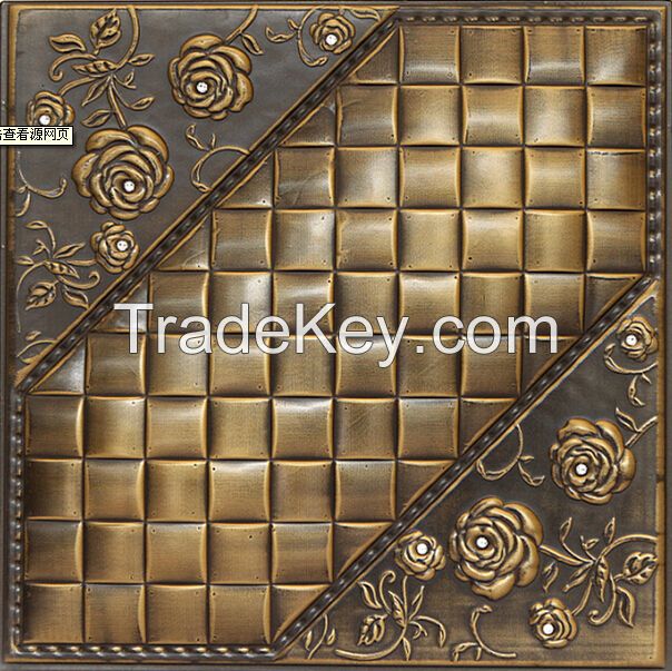 brush off color Leather wall tile for home textile and hotel decor