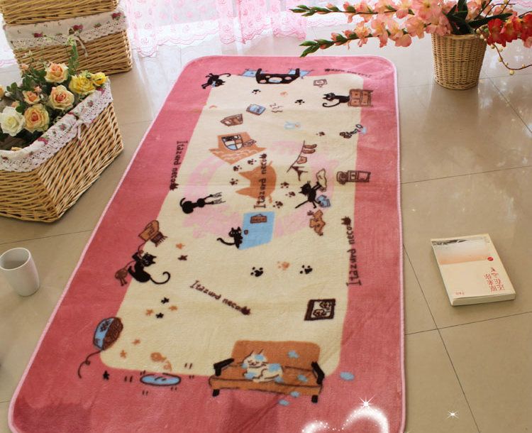 Machine-made printed carpet, Hellokitty Cartoon children crawling mat