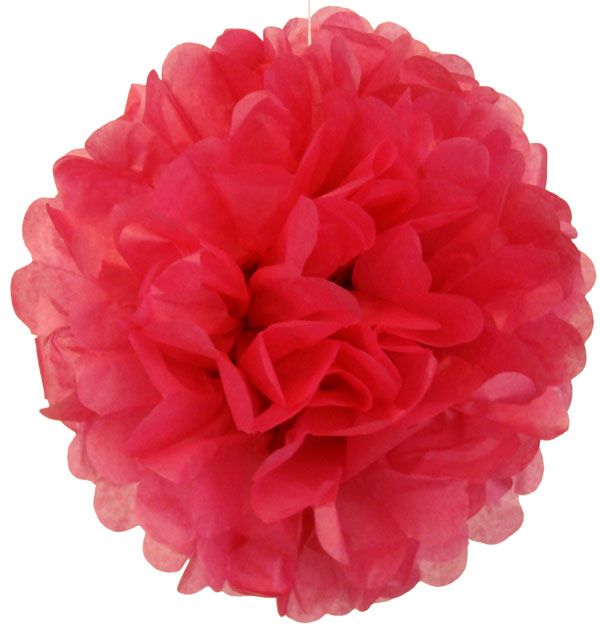 Tissue Paper Pom Poms Flowers Balls 14inch 8 Assorted Color