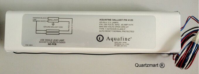 Aquafine ballasts, UV ballasts