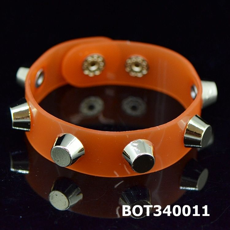 Summer Hot Transparent PVC punk rivet bracelet