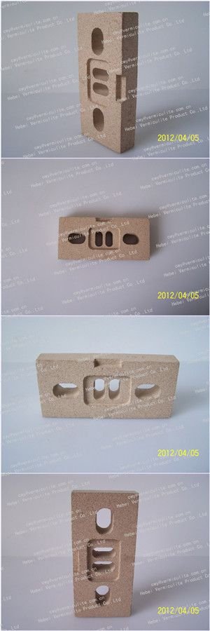 Irregular vermiculite insulation fire board for fireplace