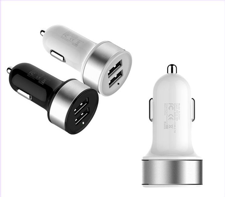 2.1A dual usb car charger for iphone dual car charger with factory price and high quality