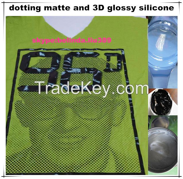 excellent matte printing and coating silicone ink for textile printing 