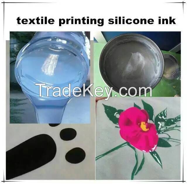 oil based two-component textile printing silicone ink for garment and sports wear       