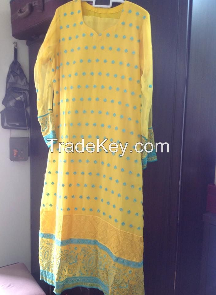 Pakistani Fabrics and dresses