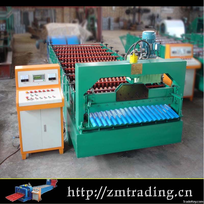 galvanized pre painted corrugated roof sheet making machine