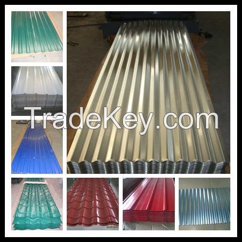 Corrugated GI steel sheet/PPGI steel sheet