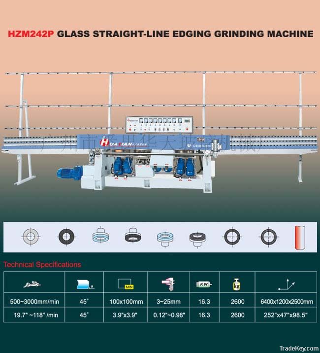 HZM242P Glass Straight-Line Edging Machine