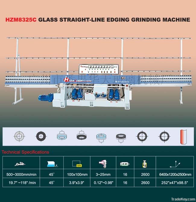 HZM8325C Glass Straight-Line Edging Machine