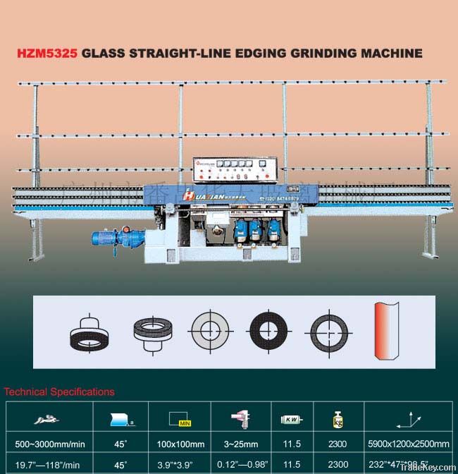 HZM5325 Glass Straight-Line Edging Machine