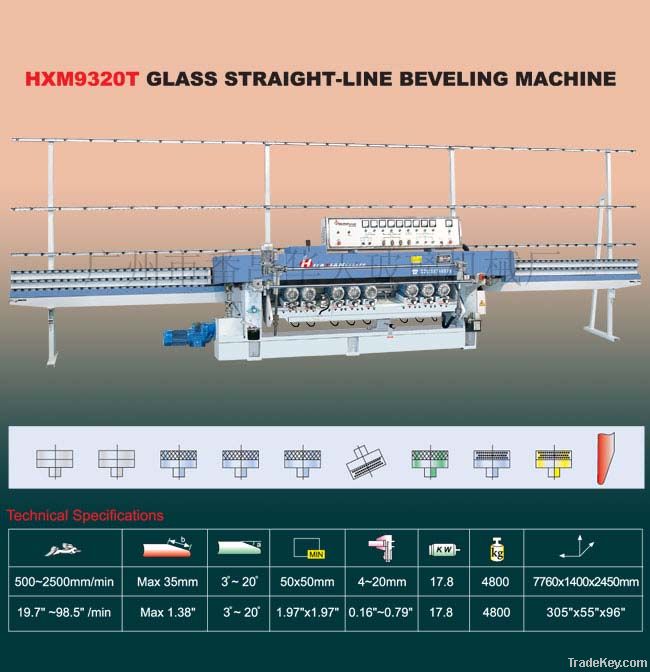 HXM9320T Glass Straight-Line Beveling Machine