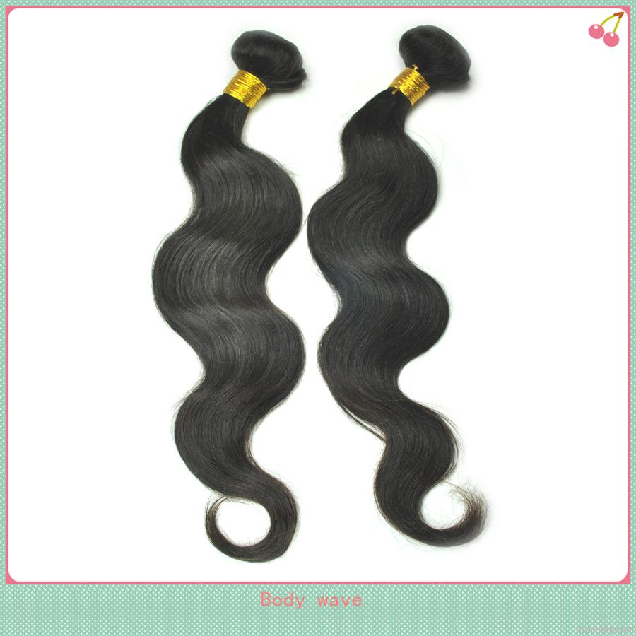 2014hot selling hair extension 100% human hair tangle free cheap price