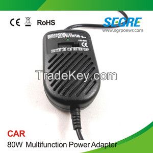 universal car charger 80W plug for laptop adapter