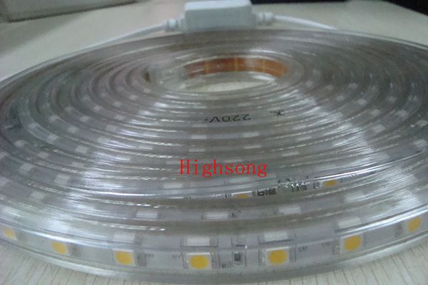 Warm white AC LED strip