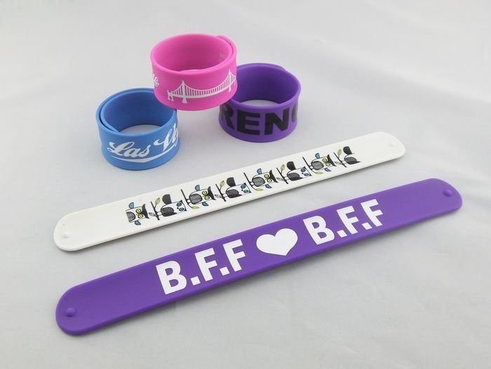 Eco-friendly Silicone Slap Bracelet 