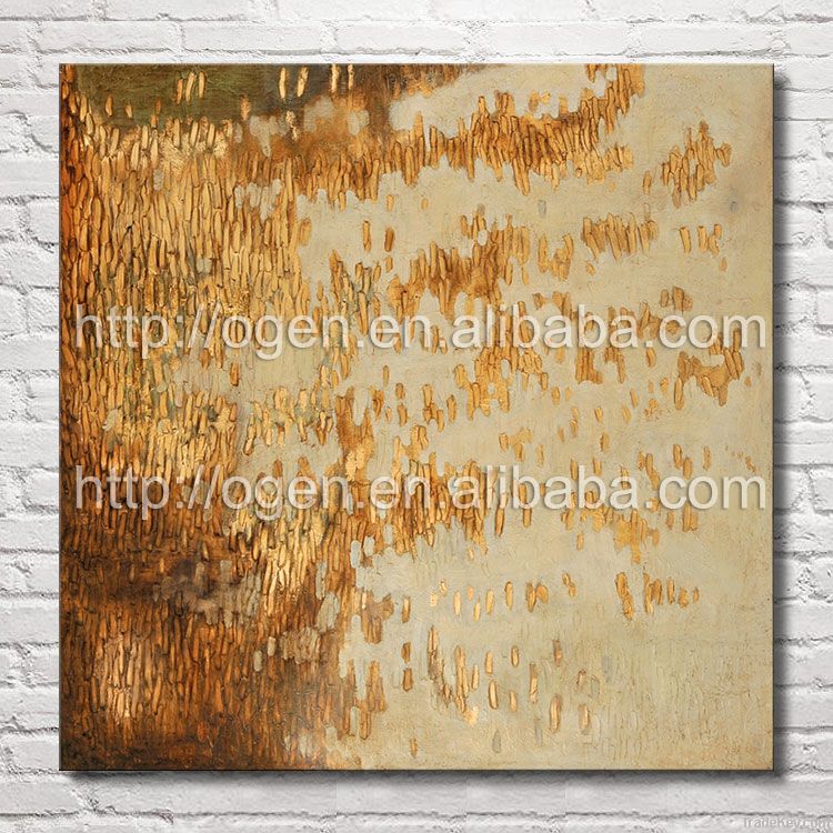 Gold Rush Square Painting modern art oil painting 2013