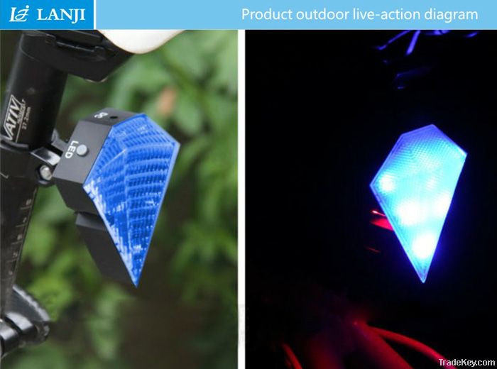 High Power Led Light Laser Led Bike Tail Light Bs-01 High Quality Guar