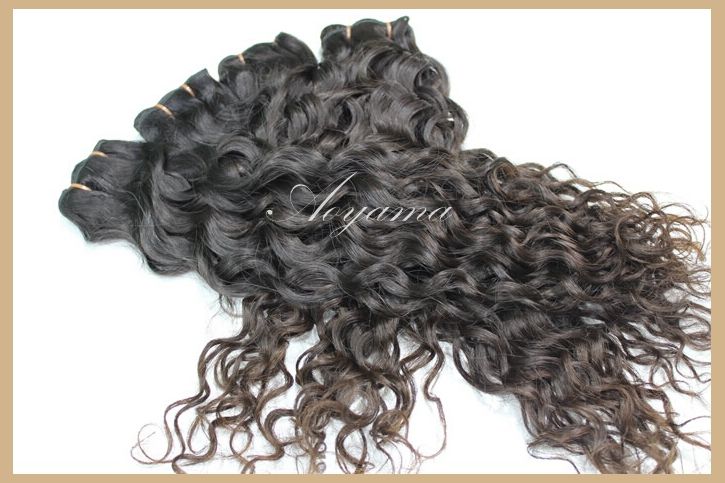 Free Shipping Aoyama Hair Products Deep Wave Natural Color Virgin Brazilian Hair Extension 