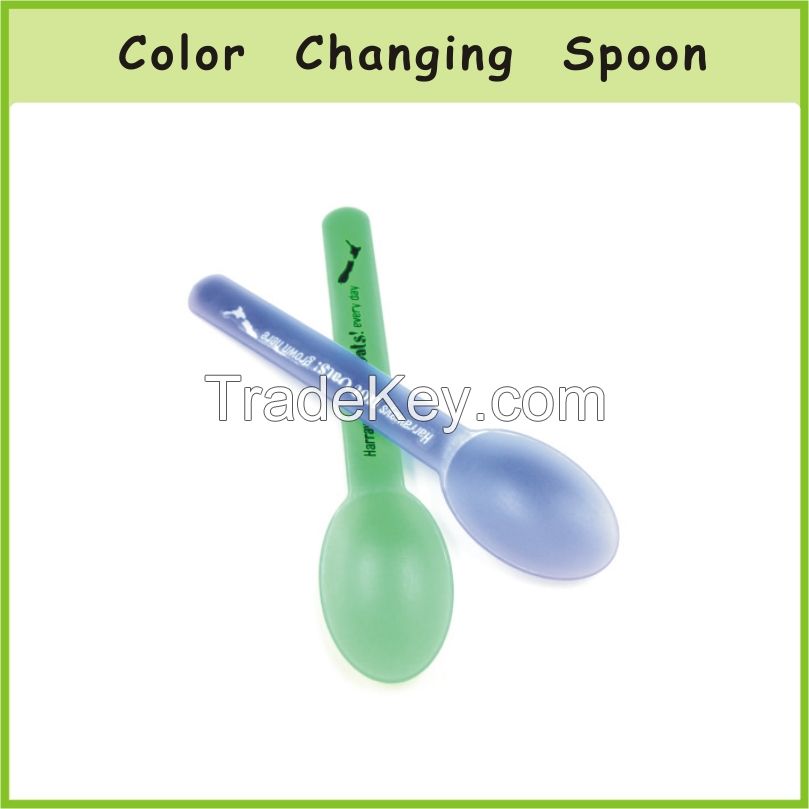 Custom Food Grade Thermo-Sensitive Color Change Spoon