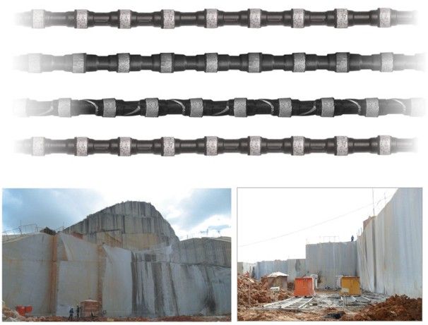 Wires for granite quarrying