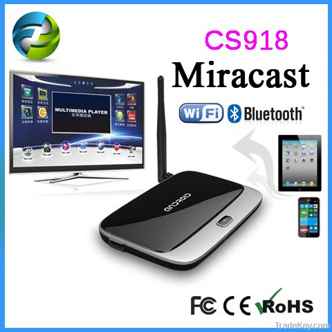 CS918 RK3188 Quad Core Android 4.2 Smart TV Box with 2GB RAM and 1080P