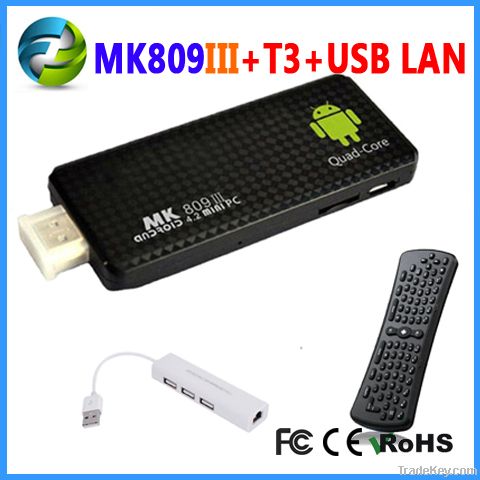mk809 iv rk3188 quad core android 4.1 mini pc Bluetooth HDMI Out