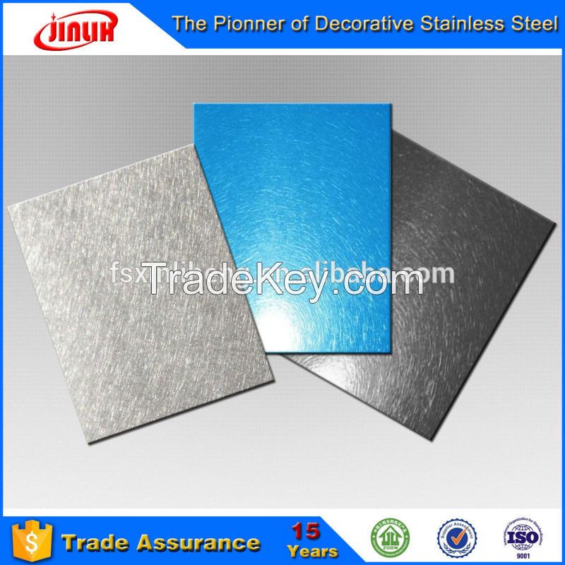 Vibration Ti-nickel Finish stainless steel decorative sheet/panel
