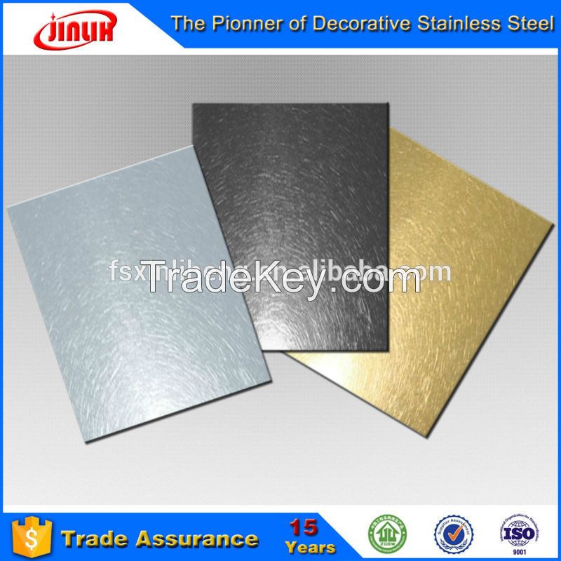 Vibration Ti-nickel Finish stainless steel decorative sheet/panel